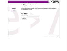 Tablet Screenshot of cluster28.e-active.nl